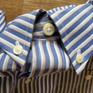NWOT Orvis Shirt Mens XL Blue White Stripe Button Down Outdoor Fishing Shirt